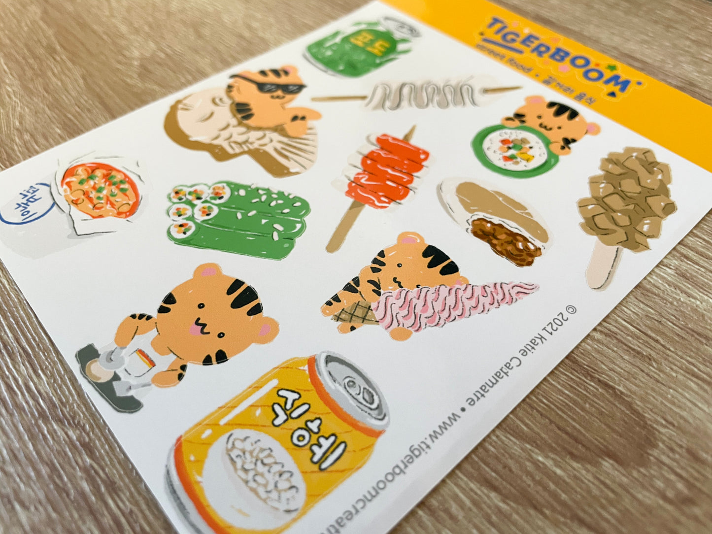 Street Food Sticker Set